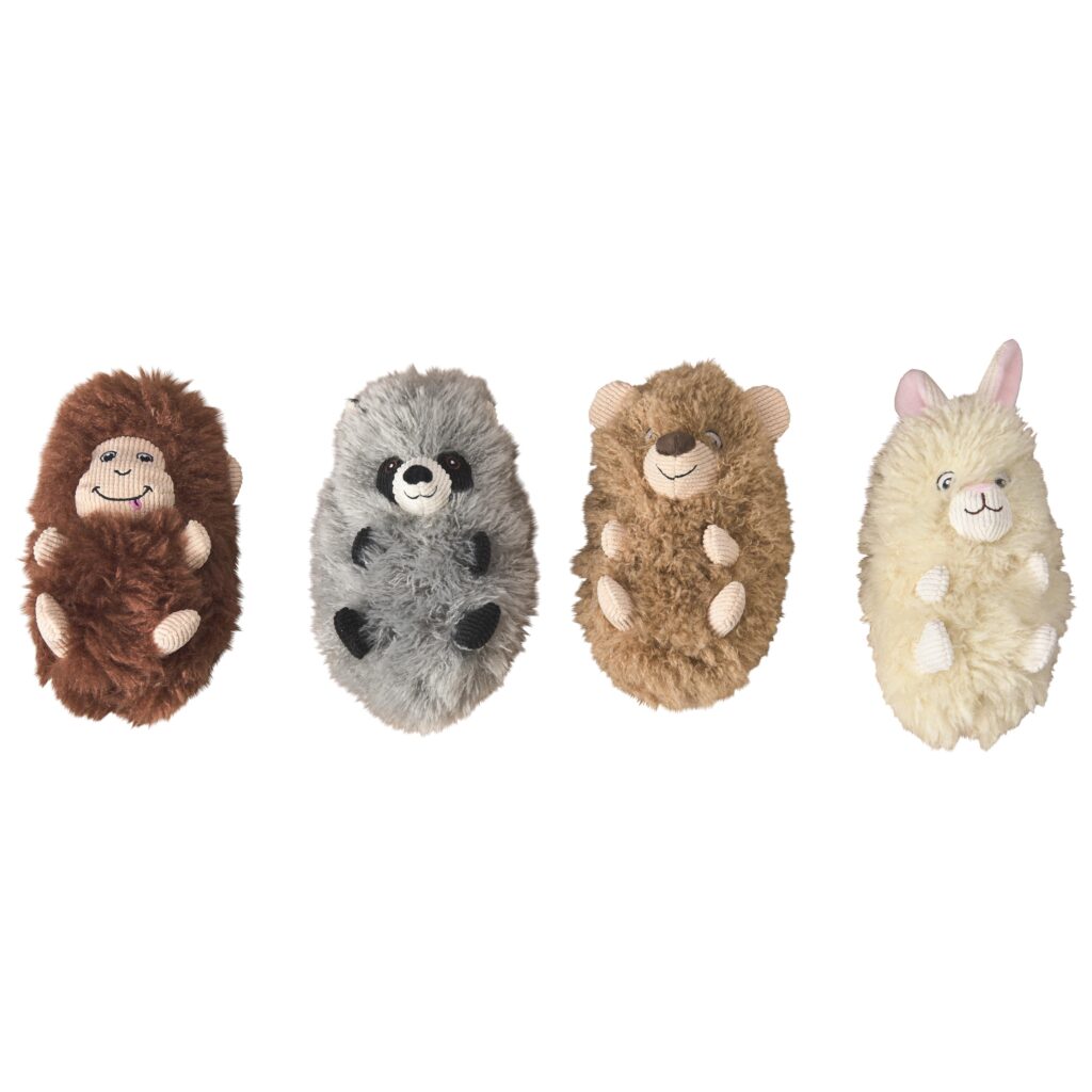 Spot Fluff Balls Plush Dog Toy, Assorted 8.5 in