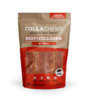 Collachews 6 in Collagen Bully Flavored Roll 4 pk