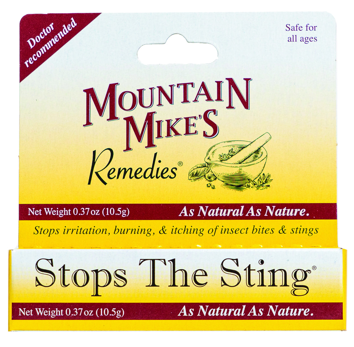 Mountain Mike's Remedies Stops the Sting Relief Ointment