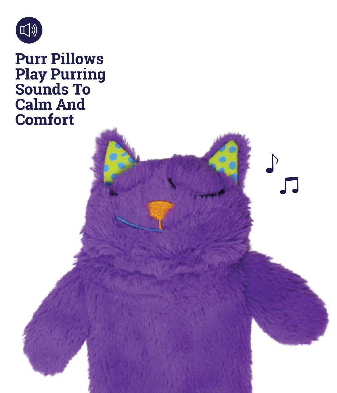 Catstages Purr Pillow Kitty Plush Calming Cat Toy