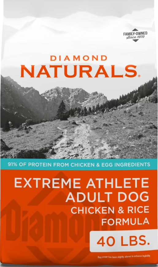 Diamond Naturals Extreme Athlete Formula Dry Dog Food 40 lb