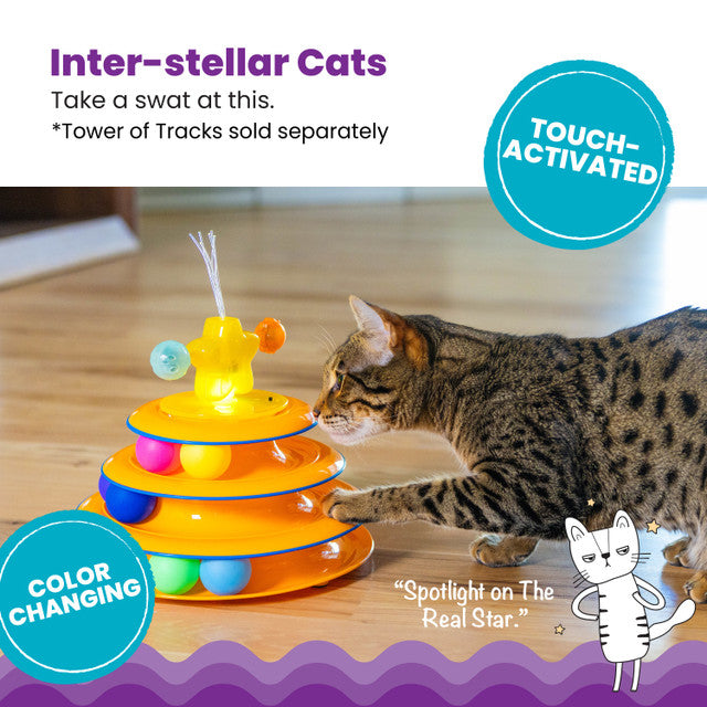 Catstages 2-In-1 FiberopticTwinkle Star Topper Cat Toy