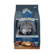 Blue Buffalo Wilderness Adult High Protein Natural Chicken & Wholesome Grains Dry Dog Food 24 lb