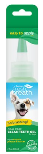 Tropiclean Fresh Breath Clean Teeth Oral Care Dog Gel 2 oz