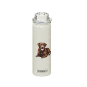 E & S Imports Serengeti Chocolate Labrador Stainless Steel Water Bottle 24 oz