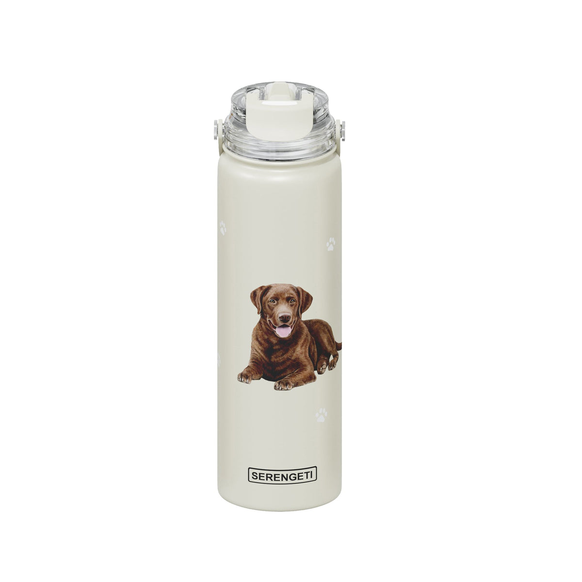 E & S Imports Serengeti Chocolate Labrador Stainless Steel Water Bottle 24 oz