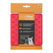 Lickimat Pink Mini Mat Buddy Dog Slow Feeder