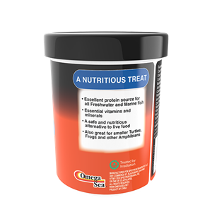 Omega One Freeze-Dried Mysis Shrimp Fish Food for Freshwater & Marine Fish .75 oz