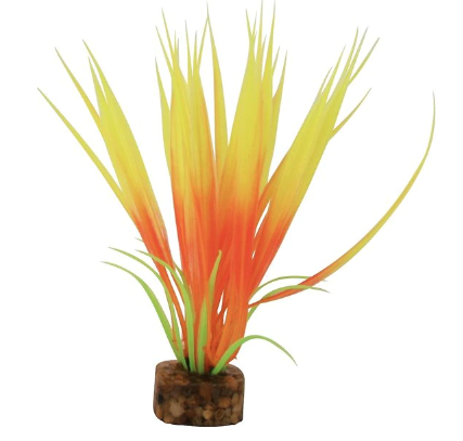 Tetra GloFish Orange & Yellow Aquarium Plant S