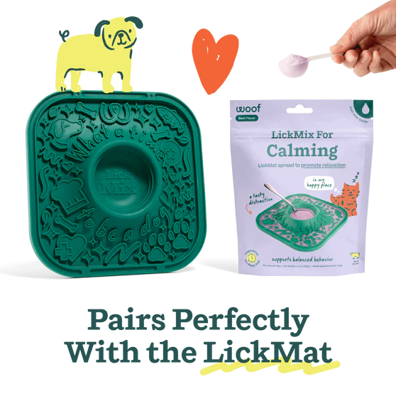 Woof Calming LickMix Lick Mat Spread for Dogs 5.5 oz