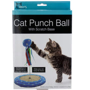 Kole Imports Cat Punch Ball Toy with Scratch Base