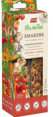 A&E Vitapol Vita Herbal Smakers Red Vegetables Small Animal Treat 2 pk