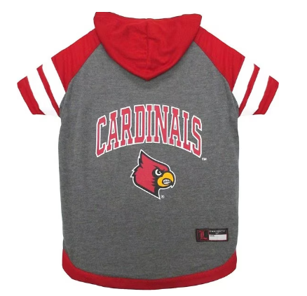 Pets First University of Louisville Cardinals Hoodie Pet Tee