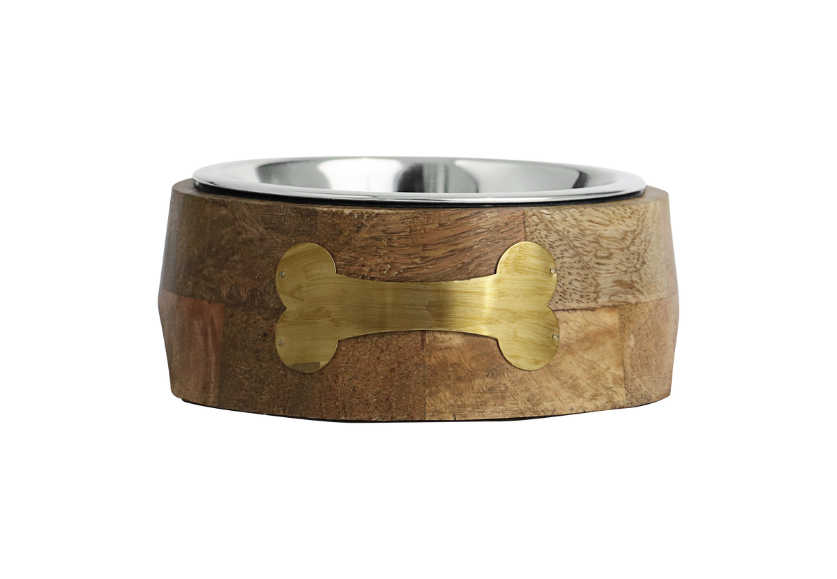 Incredipet Wood Diner With Pet Bowl 1 qt