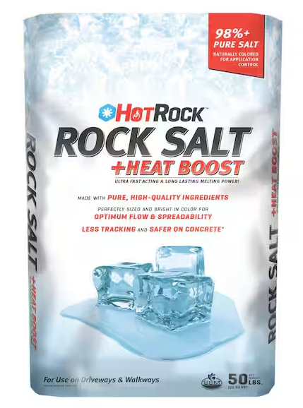 Mid-american Salt HotRock Rock Salt + Heat Boost 50 lb