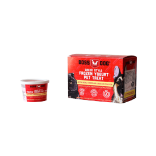 Boss Dog Greek Style Frozen Yogurt Cheese & Bacon Dog Treat