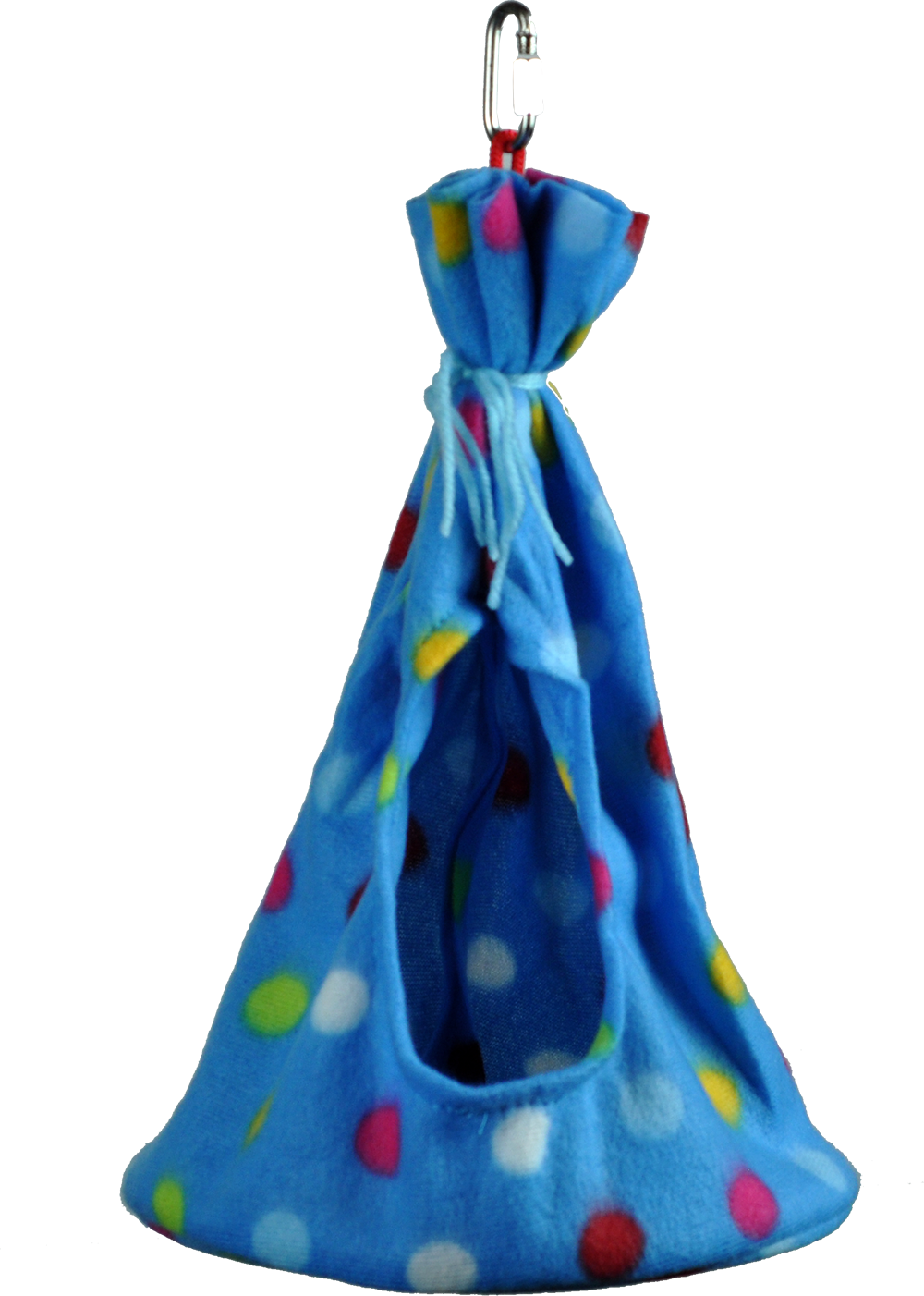 Incredipet Fleece Teepee Bird Toy, 5.5 x 9 in