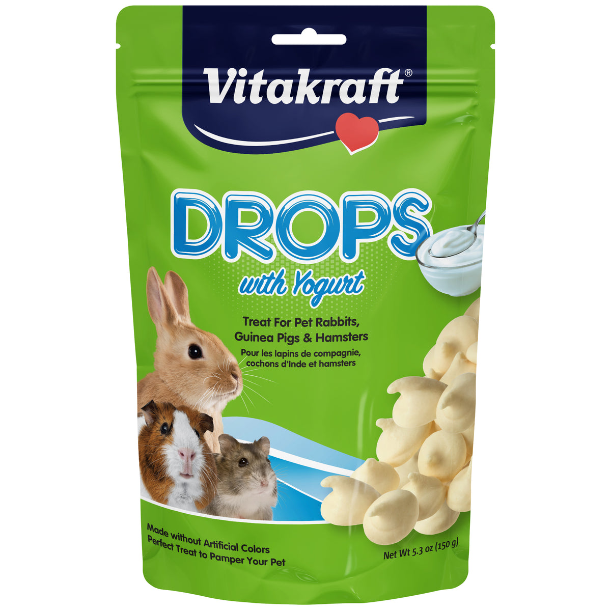 Vitakraft Drops With Yogurt Flavor Rabbit Treats 5.3 oz