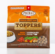 Primal Cupboard Cuts Freeze-Dried Raw Beef Pet Food Topper 3.5 oz