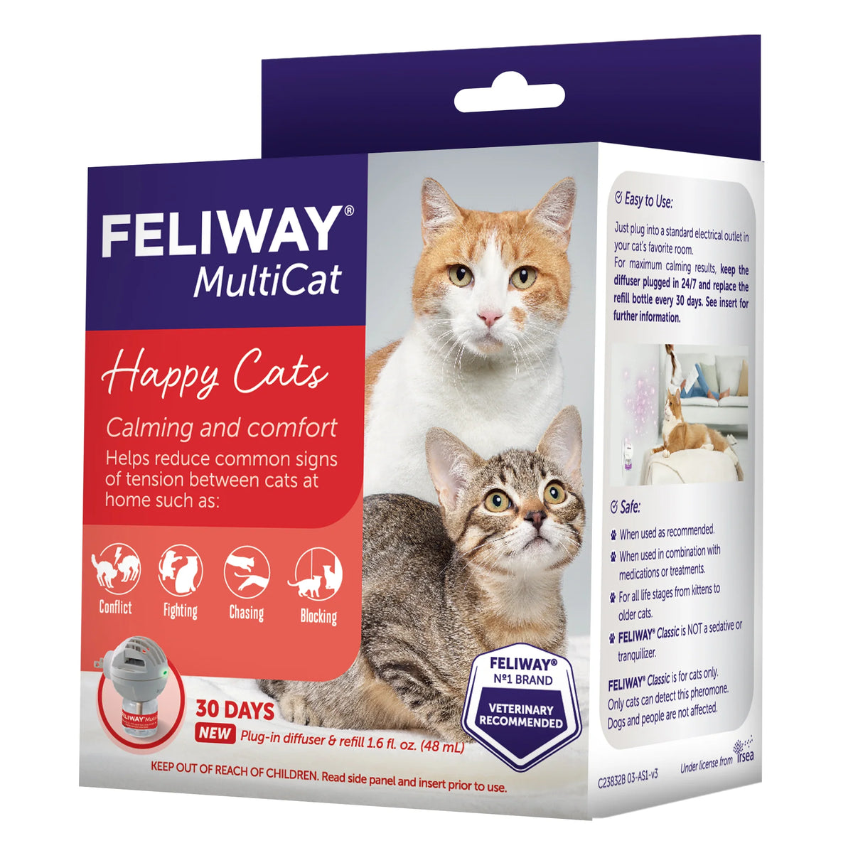 Thunderworks Feliway MultiCat Calming Diffuser Starter Kit