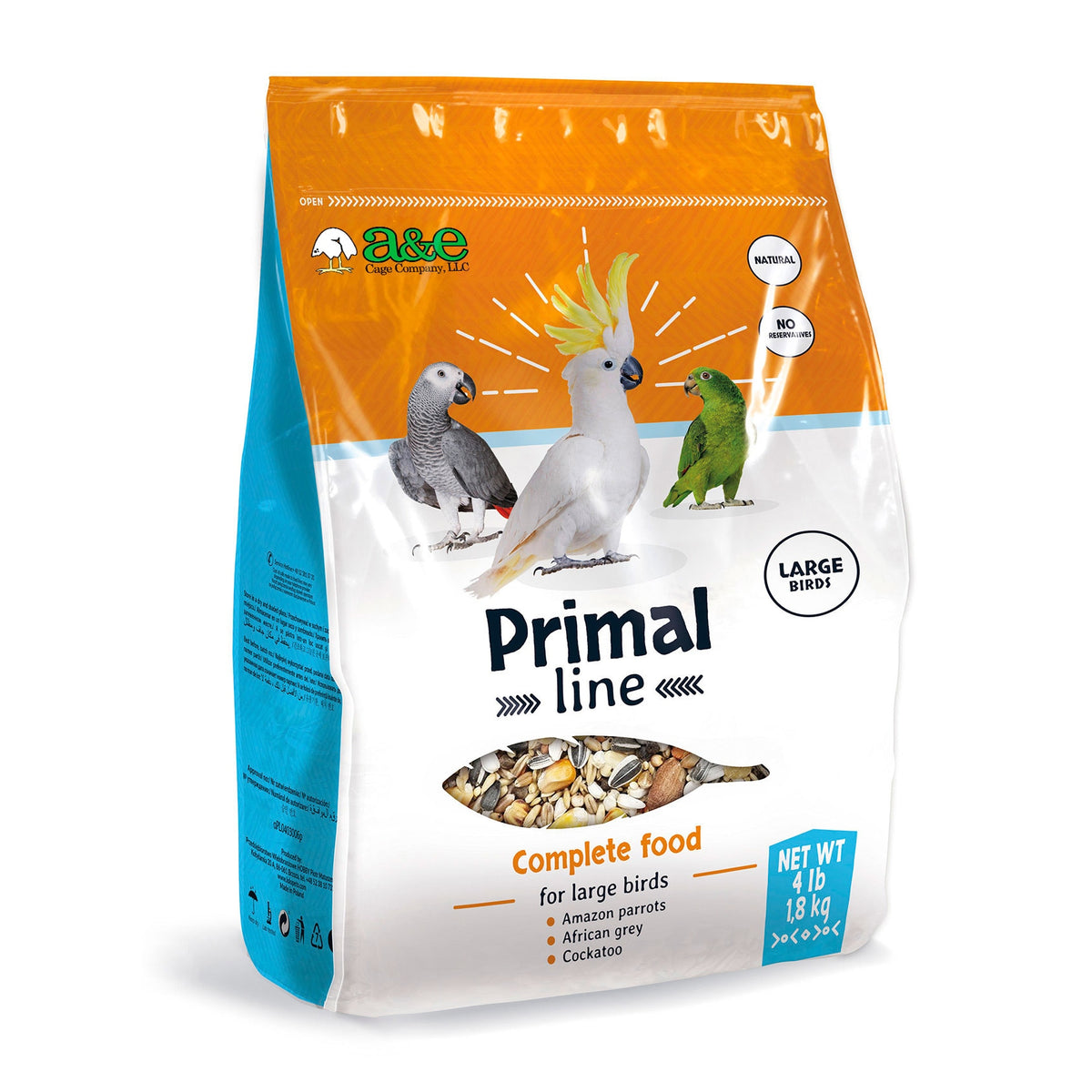 A&E Primal Line Large Bird Food 4 lb
