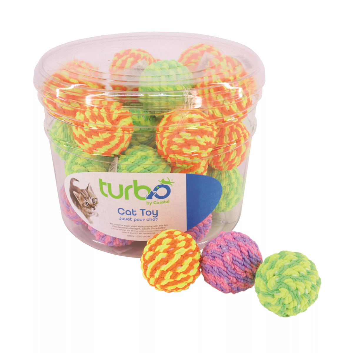 Coastal Pet Products Turbo Rattle Ball Cat Toy