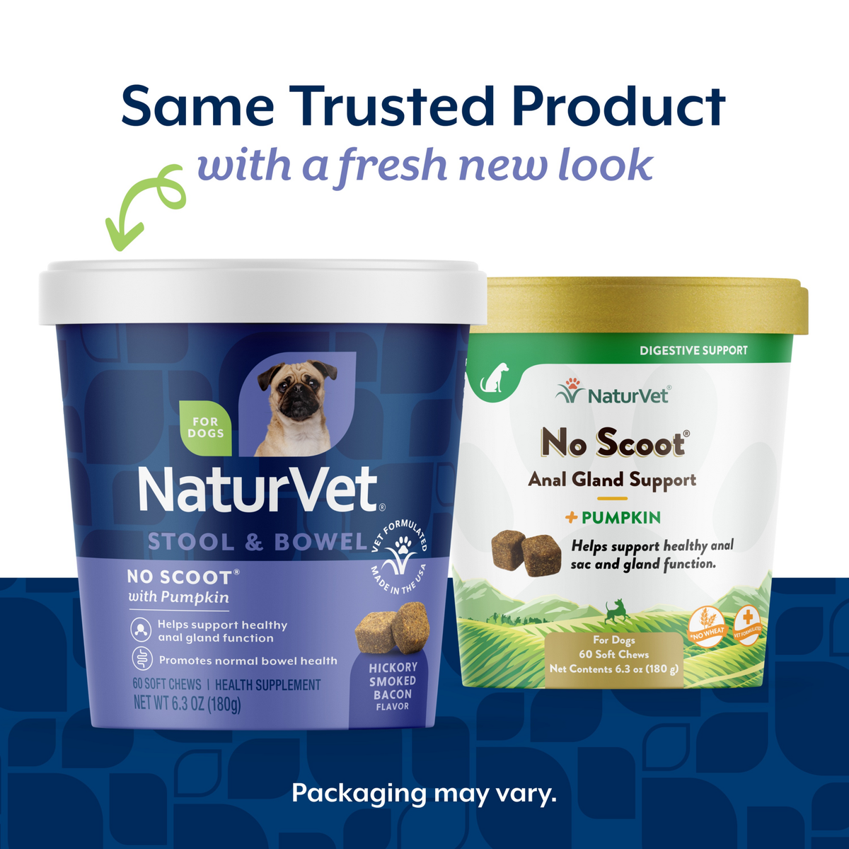 Naturvet No Scoot Plus Pumpkin Soft Chews Digestive Supplement for Dogs 60 ct