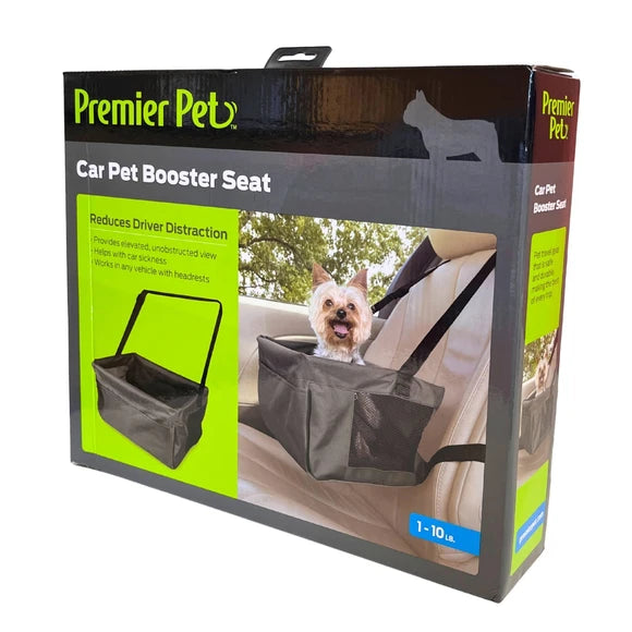 Kole Imports Pet Car Booster Seat, for Small Dogs up to 10 lbs