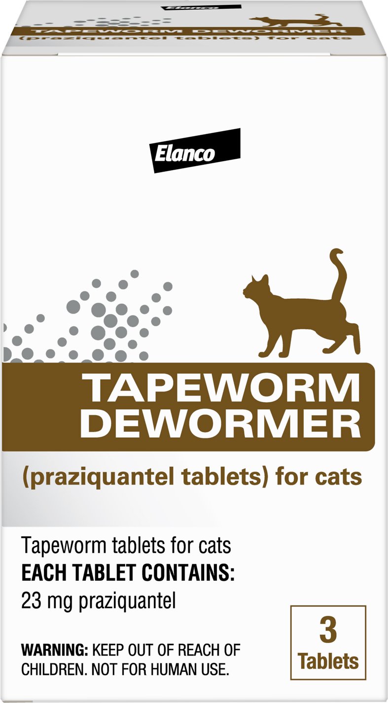 Elanco Tapeworm Dewormer for Cats 3 ct