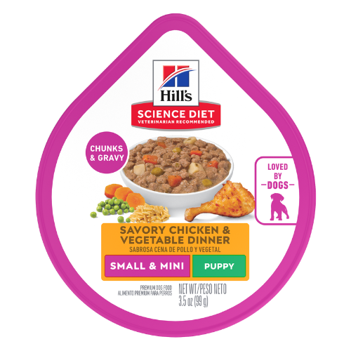Hill's Science Diet Puppy Small & Mini Savory Stew with Chicken & Vegetables Wet Dog Food
