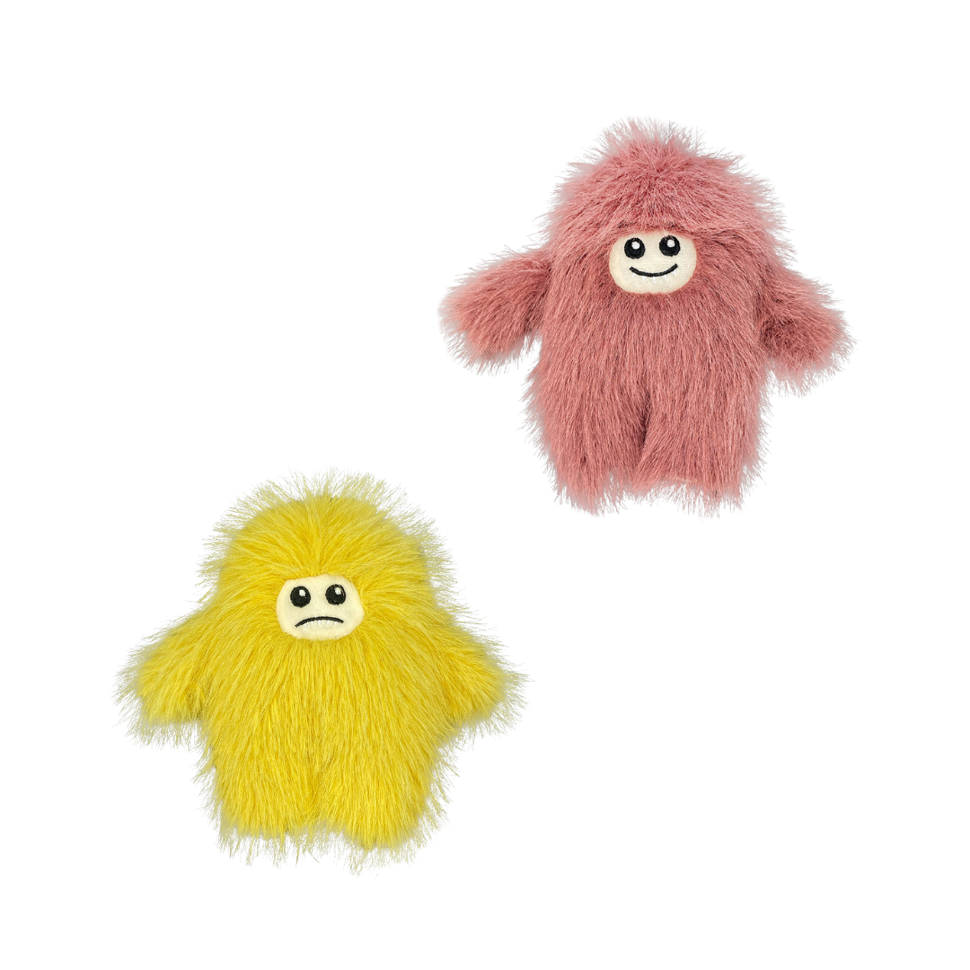 Incredipet Mini Yeti Plush Dog Toy, Assorted 6 in