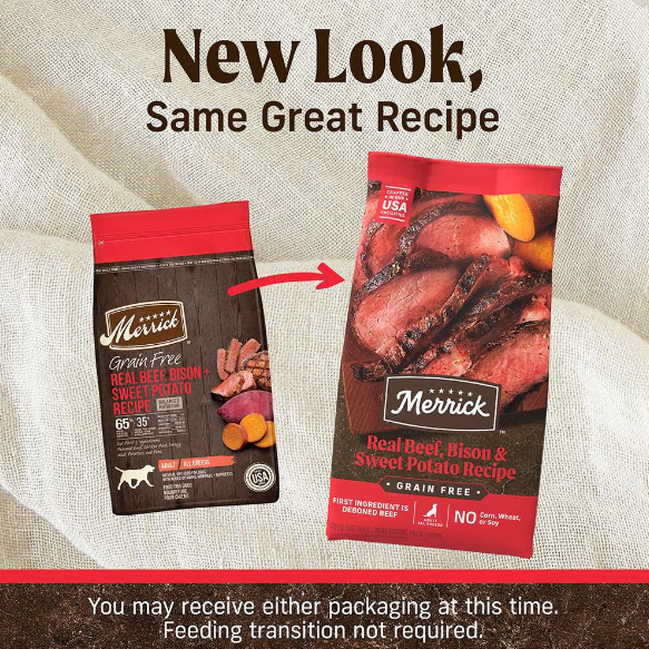 Merrick Grain-Free Adult Real Bison, Beef, & Sweet Potato Recipe Dry Dog Food