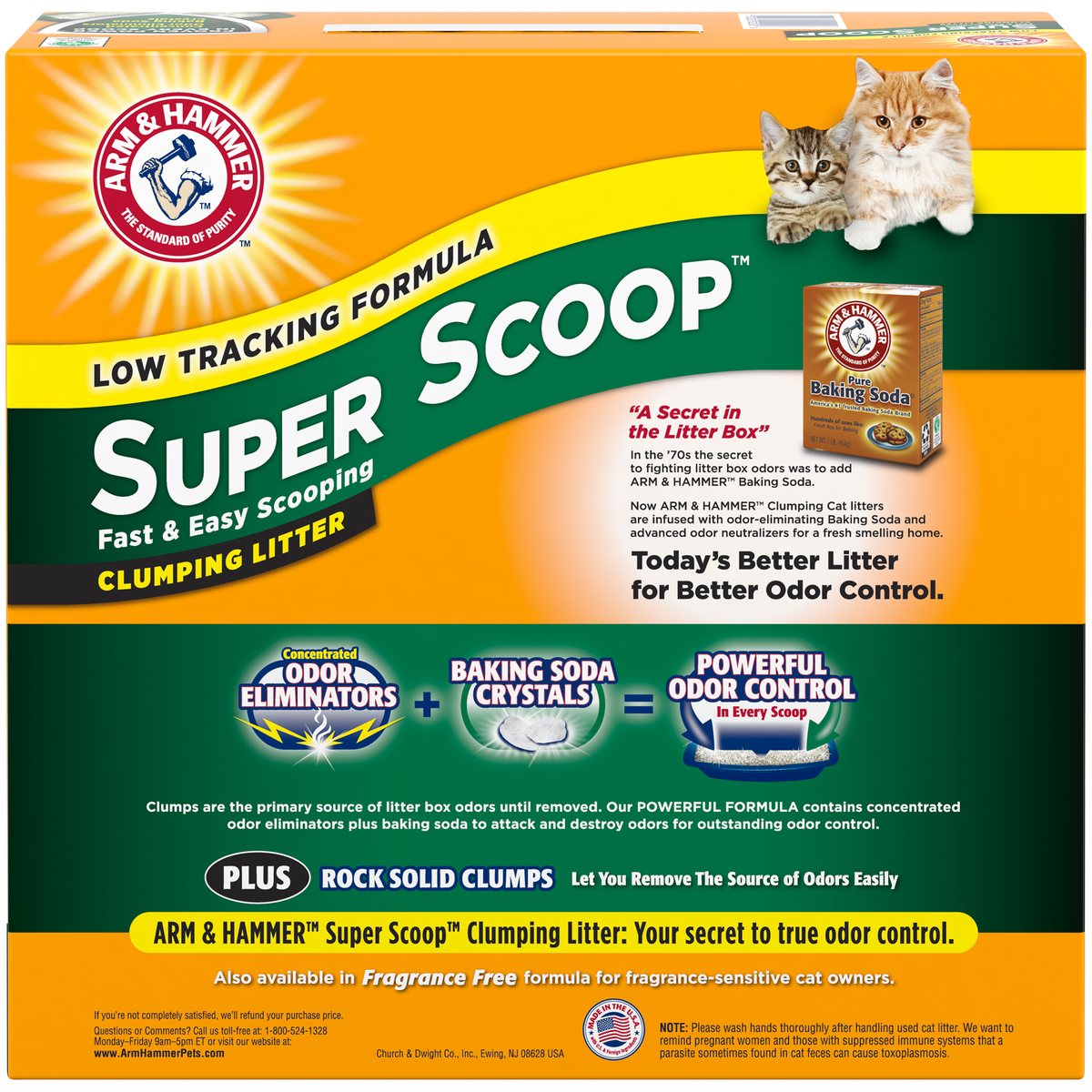 Arm & Hammer Super Scoop Scented Clumping Clay Cat Litter 20 lb