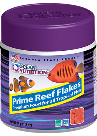 Ocean Nutrition Prime Reef Flakes Fish Food For All Tropical Fish 1 oz