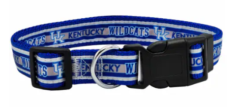 Pets First Kentucky Wildcats Satin Adjustable Dog Collar