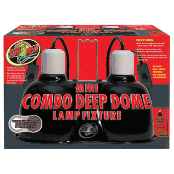 Zoo Med Mini Combo Deep Dome Reptile Lamp Fixture