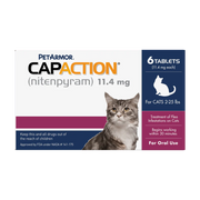 Petarmor CapAction Oral Flea Treatment Tablets for Cats 2-25lbs 6 ct