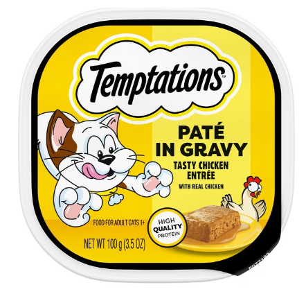 Whiskas Temptations Tasty Chicken Flavor Pate in Gravy Wet Cat Food