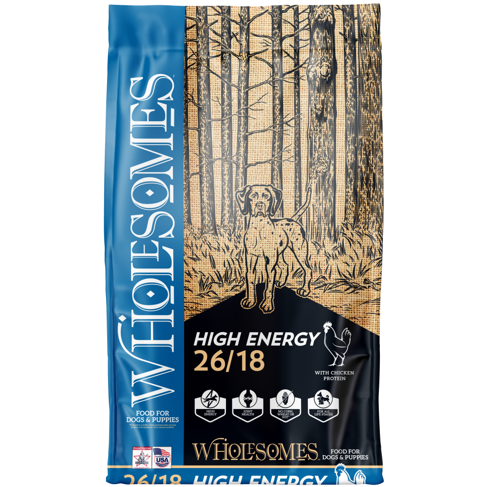 Wholesomes High Energy 26/18 Dry Dog Food 40 lb
