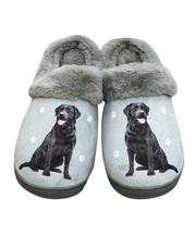 E & S Imports Black Labrador Snugg Slippers