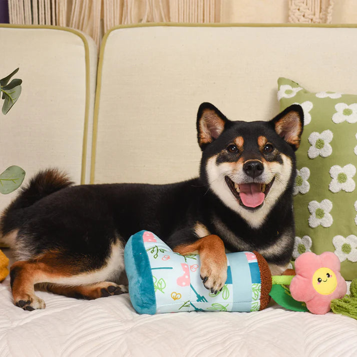 Hugsmart Spring Rainboot Plush Dog Toy 13 in