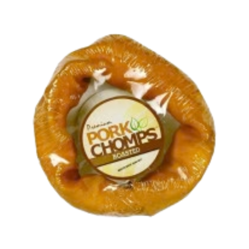 Scott Pet Pork Chomps Roasted Pork Skin Bagel 6 in
