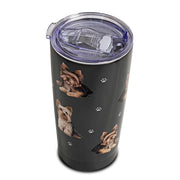 E & S Imports Serengeti Yorkie Stainless Steel, Vacuum Insulated Tumbler with Spill Proof Lid 20 oz