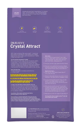 Dr Elsey's Crystal Attract Long-Hair Crystal Cat Litter 8 lb