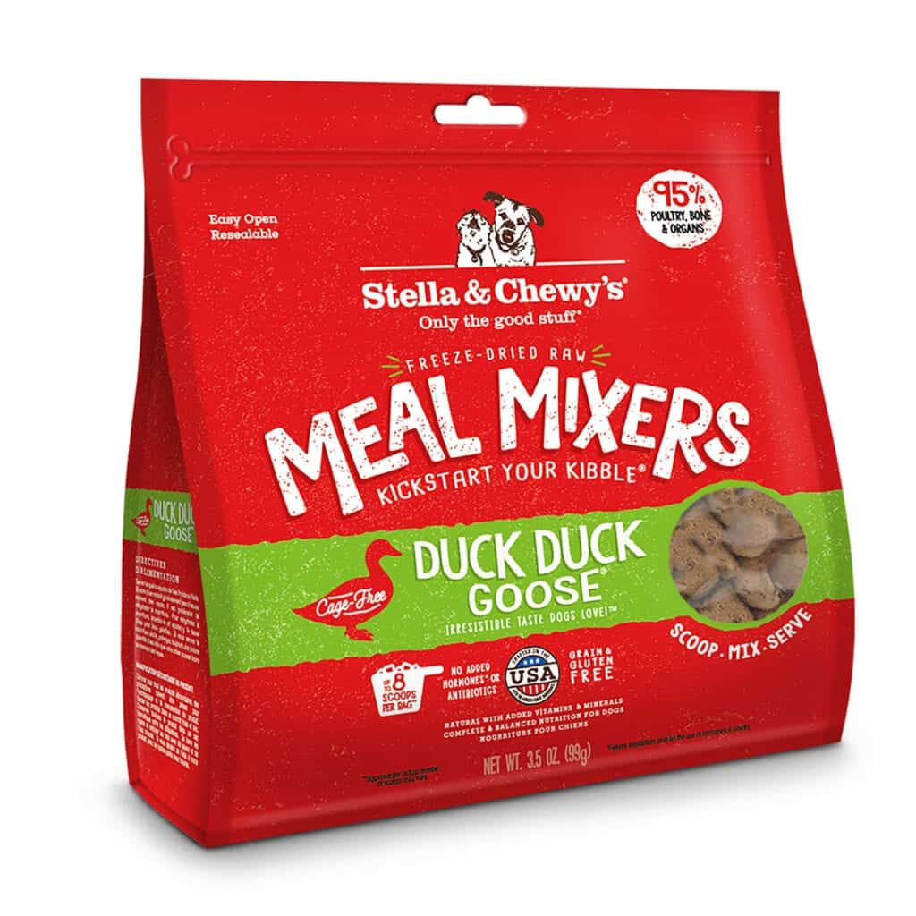 Stella & Chewy's Raw Duck Duck Goose Meal Mixers Freeze-Dried Dog Food Topper