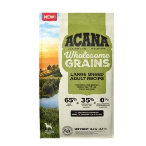 Acana Wholesome Grains Large Breed Adult Dry Dog Food 22.5 lb