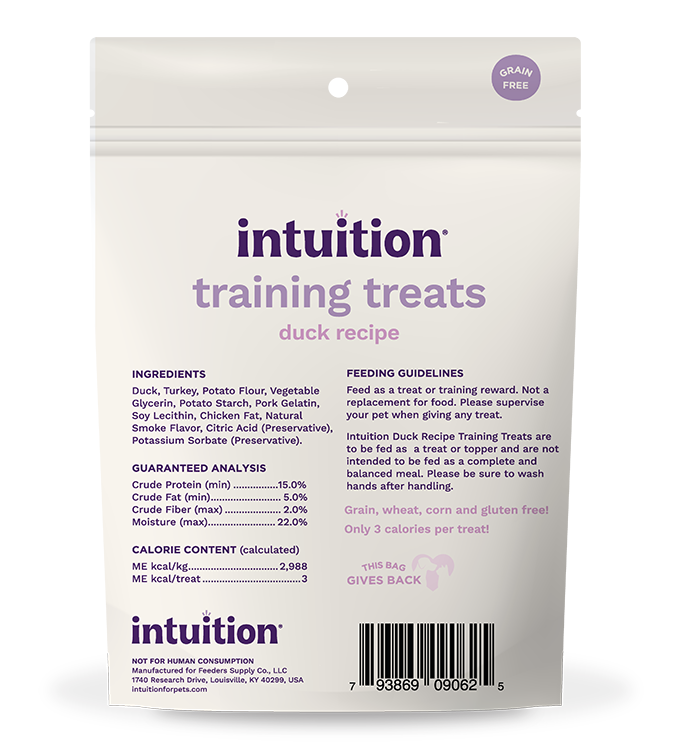 Intuition Duck Recipe Grain-Free Soft & Chewy Training Treats for Dogs