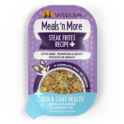 Weruva Meals 'N More Steak Frites + Skin & Coat with Beef, Pumpkin & Sweet Potato in Gravy Wet Dog Food