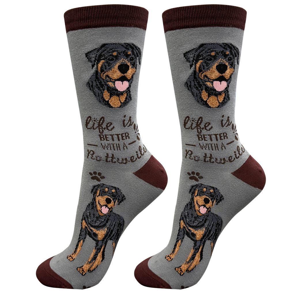 E & S Imports Life is Better With a Rottweiler Socks