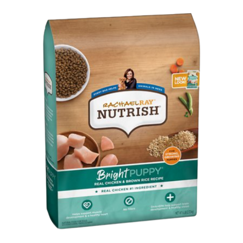 Rachael Ray Nutrish Bright Puppy Real Chicken & Brown Rice Recipe Dry Dog Food 6 lb